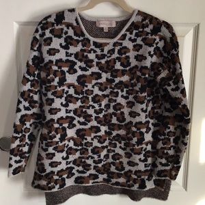 Hi-Lo Animal Print Sweater
